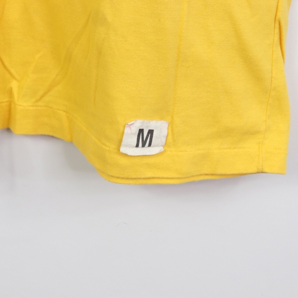 80s Mens XS Colorado Nature Print T Shirt Yellow - Picture 5 of 8